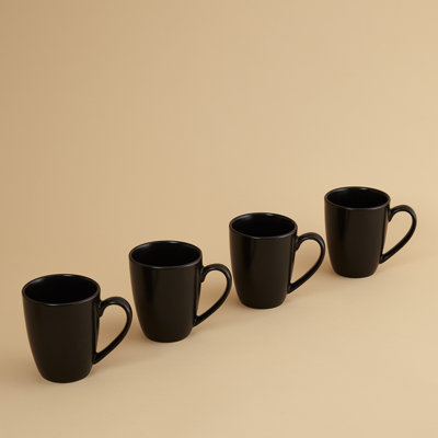 Euro Essential Mug Set, Semi-Matte Black