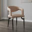 Chaise d'appoint rembourrée en métal et polyuréthane Dixfield-728239460-723027707