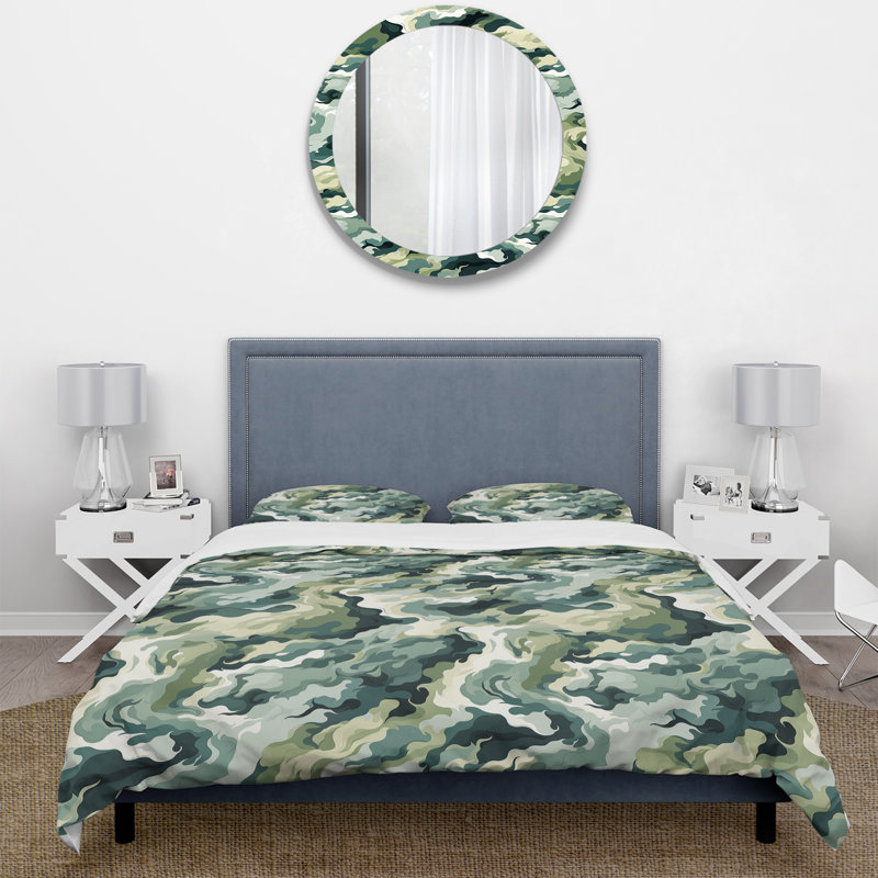 Jurgens Enchanted Camo Illusion II - Ensemble de housse de couette camouflage - Microfibre de polyester