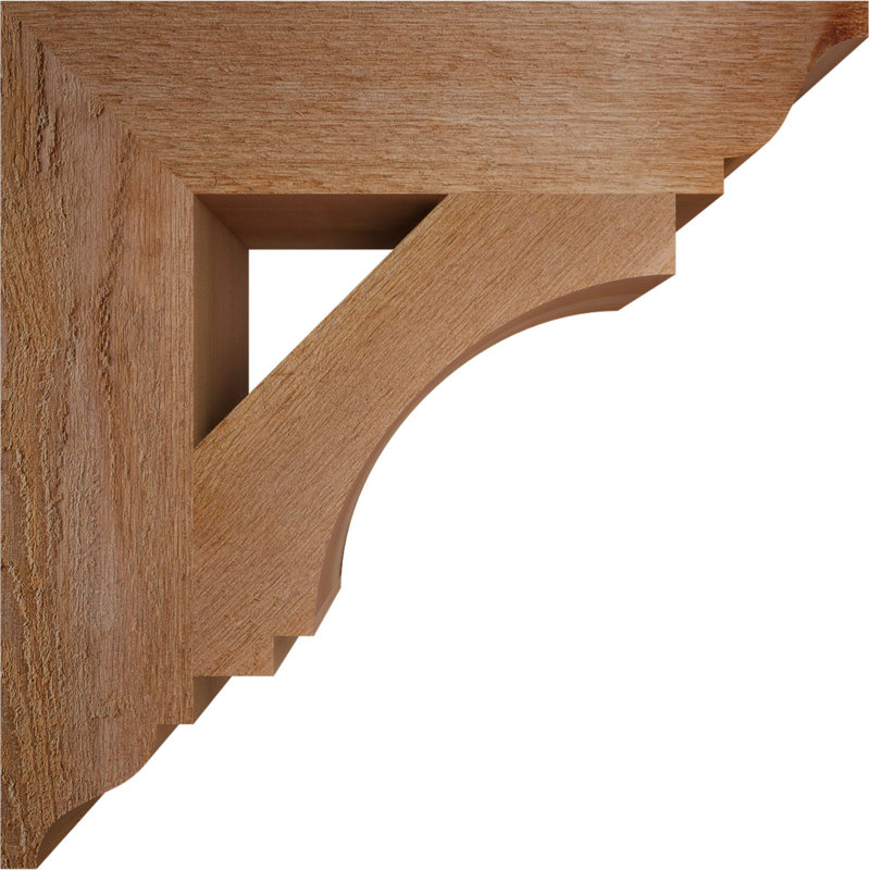 Support de scie brute impériale traditionnelle l 4 po x P 18 po x H 18 po, cèdre rouge de l'Ouest, H 18 po x l 4 po x P 18 po