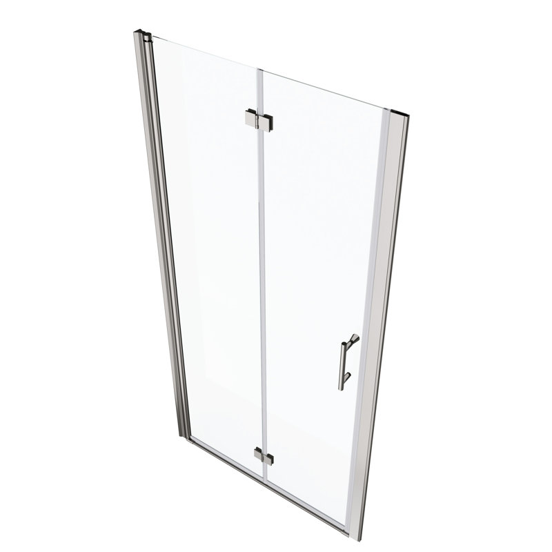 Universal Pivot Shower Door 1 3/8" Adjustable. 1/4" Tempered Glass 3672. Wall Channel, #304 Stainless Steel Handle. 36000 Times Open-Close Tested. Smooth System, Reliable Leakage. Colored With
