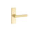 Flat Single Dummy Door Lever with Rectangle Rosette