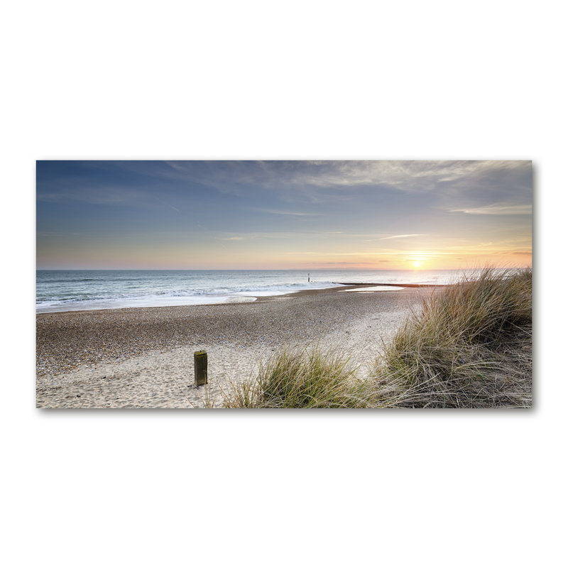 Sunset And Dunes - No Frame Print on Canvas