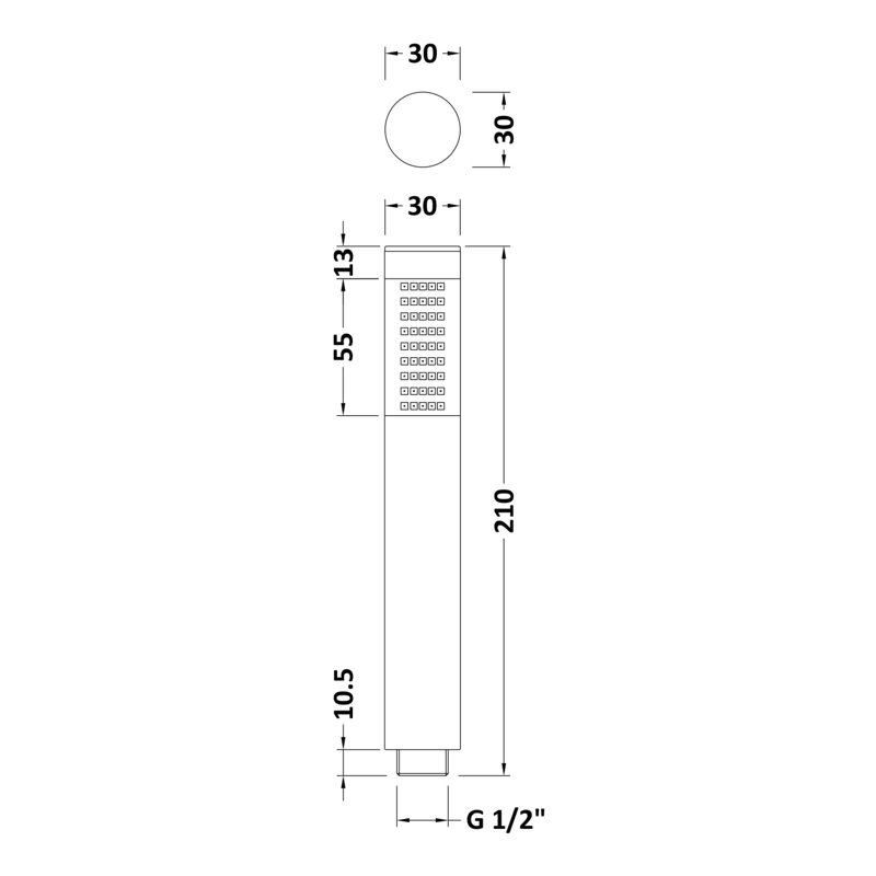 Handheld Shower Head with No