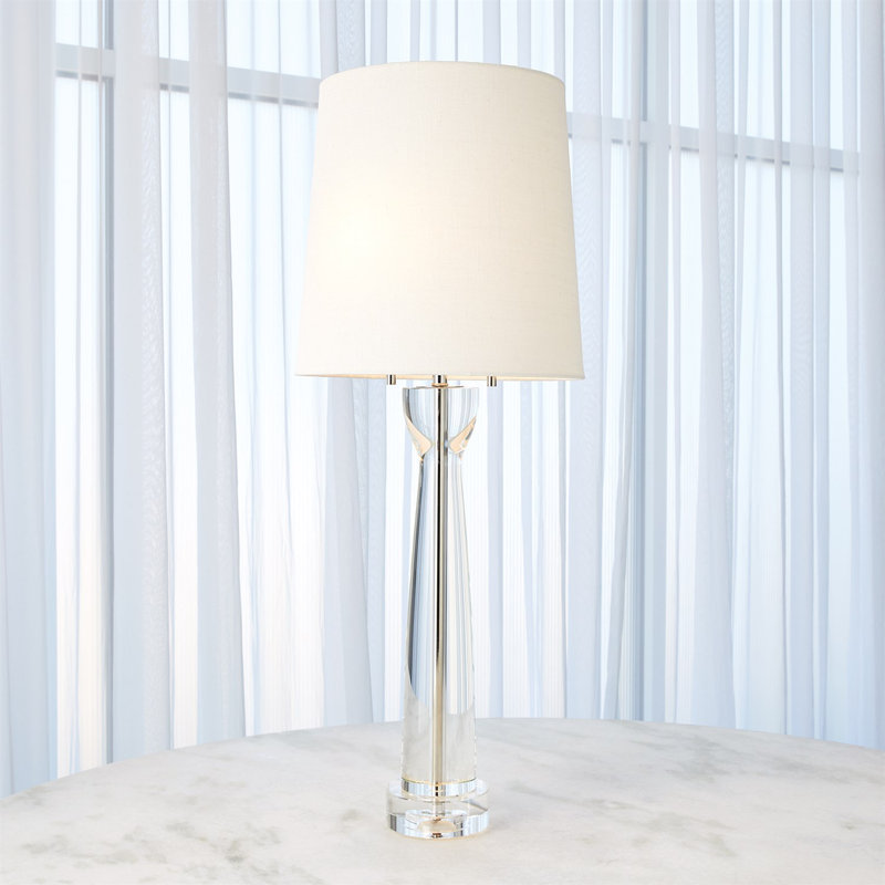 Lampe colonne moderne en cristal