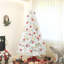  Grand arbre de Noël artificiel, arbre de Noël non éclairé avec 2132 pointes de branches, ouverture automatique, base en acier-2068392204