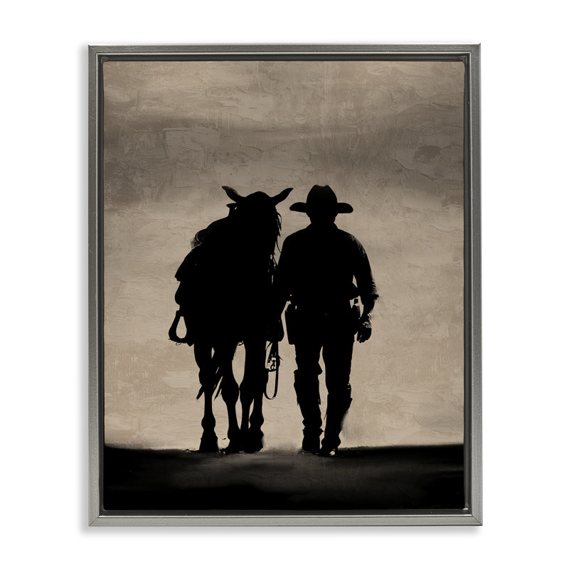 «Best Friends» par Kim Allen, Cadre flottant gris lustré, H 21 po x l 17 po