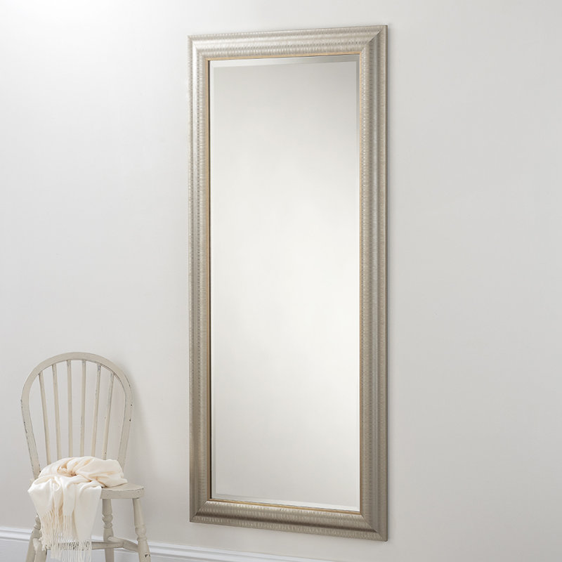 Abbeyville Framed Wall Mounted Accent Mirror, 130.5cm H x 77cm W, Champagne