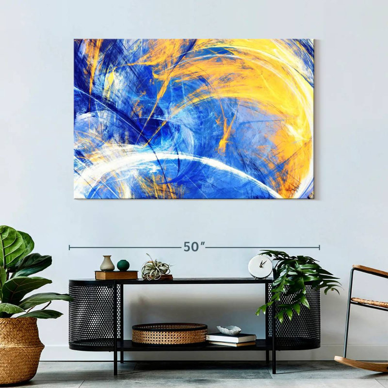 Avery Sunny Abstract Texture, 32" H x 48" W