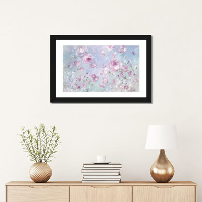 Fleurs roses par Debi coules-reproduction d’art