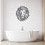 Décoration murale abstraite lion abstrait - ACM argent (32 po x 27,33 po)-1637962855-1637962857