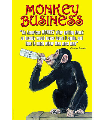 « singe business » par wilbur pierce, affiche rétro