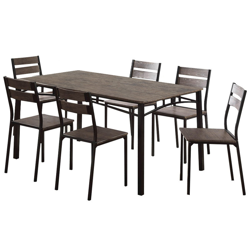 Alessia Four Leg Dining Set, 7