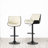 Ayva Swivel Upholstered Faux Leather Adjustable Height Counter Stool with Solid Wood Frame-1309795168