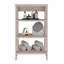 Armoire moderne Wray avec quatre tablettes ouvertes - H 30,01 po x l 17,21 po x P 17,61 po