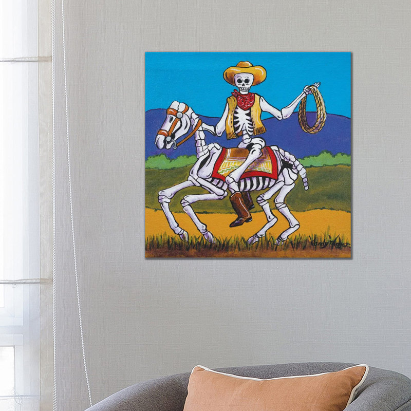 Western Cowboy by Candy Mayer - Wrapped Canvas Gallery-Wrapped Canvas Giclée, 66.04 cm H x 66.04 cm W x 3.175 cm D