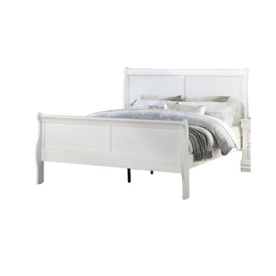 Classic Twin Size Bed, White, Contemporary, Solid Wood, English , Proof, 41.5 Wide Contemporary Bed Frame Wood