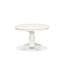 L'ensemble de table de salle à manger 5 pièces comprend une table en bois et 4 chaises de cuisine en tissu de polyester gris platine avec dossier élégant - finition lin blanc-143847006-143847003-174954978