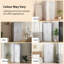 Armoire Wardrobe Closet with 2 Barn Doors Wardrobe Cabinet White-583743205