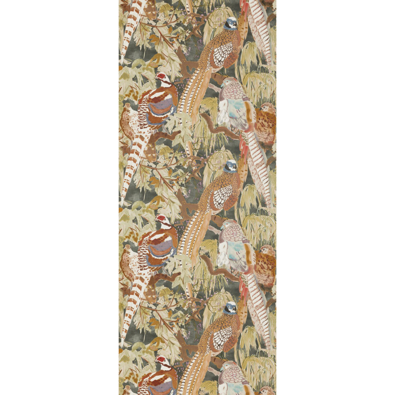 393.7" L x 27" W Wallpaper Roll, Black/Brown