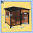 Outside Cabin-Style Wooden Dog House For Large Dogs With Openable Roof & Giant Window