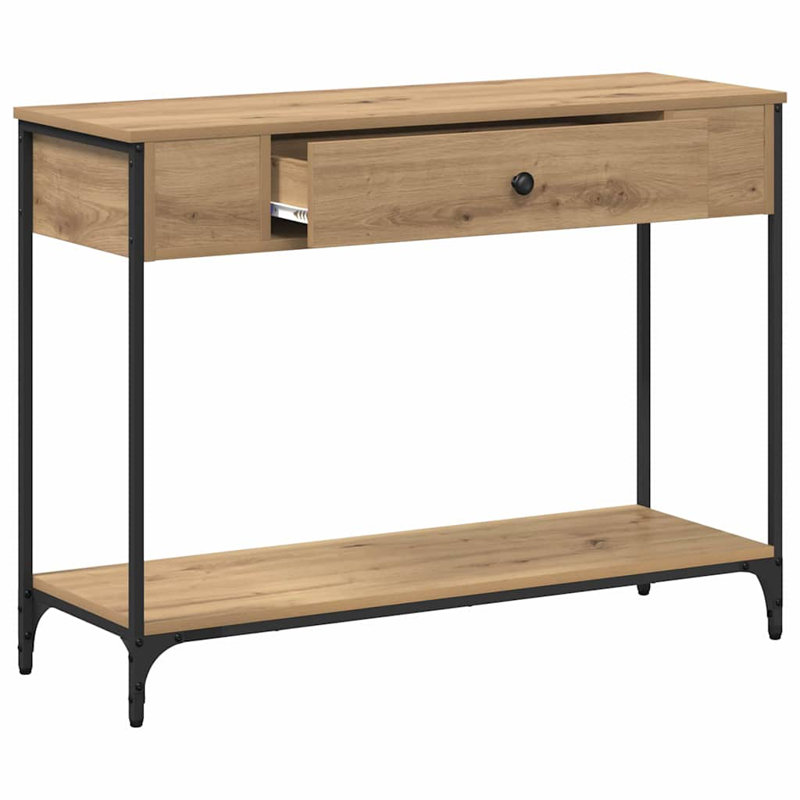 100cm Console Table, Artisan Oak