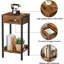 Table de bout haute, table de chevet, table d'appoint industrielle ...