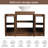  Aurrie  48'' Single Ceramic Sink Freestanding Bathroom Vanity, Modern Cabinet Set Combo with 4 Doors-634261523-634261532