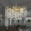9 Lights 24 inch Gold Tree Branch Crystal Chandelier Lighting