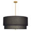 Lustre tambour 3 lumières à abat-jour Decker-66954386-123476814