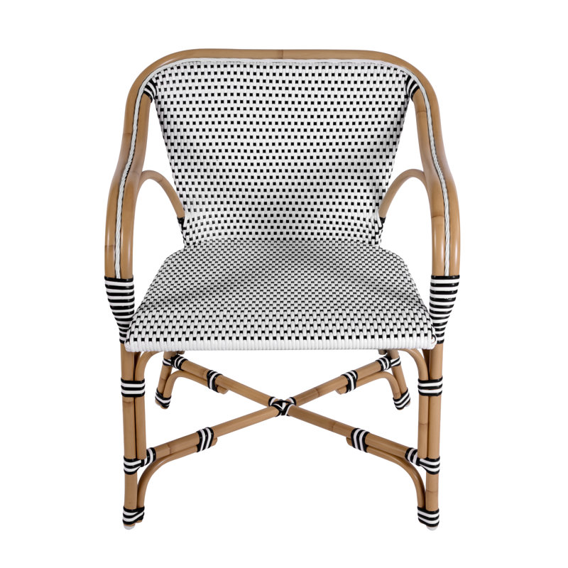 Cliff Outdoor Arm Chair, Cliff Outdoor Arm Chair, Black & White