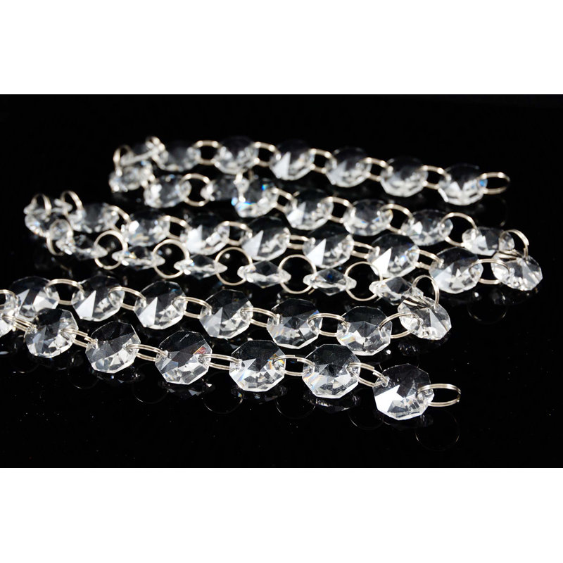 Guirlande fantaisie en cristal blanc 3 pi
