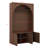 Arched Mudroon Coat Rack With Storage Bench, Hall Tree With 4 Golden Hooks, 3 Cabinets And Adjustable Shelves-1189143889