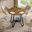 80cm Round Conference Table with 4 Chairs