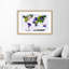 Painted Office Cards - Single Picture Frame Print-2020478299-2020478298