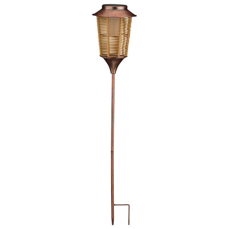Wicker Solar Stake - Lantern