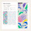 Papier peint floral abstrait mural