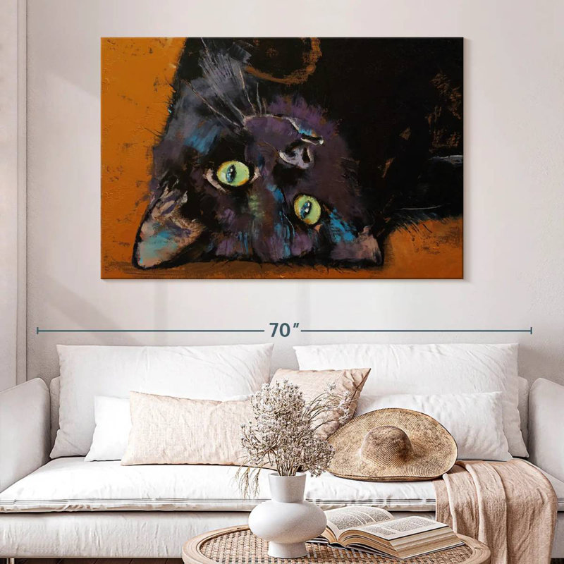 Upside Down Kitten, 34" H x 51" W