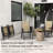 Of 4 Folding Patio Chairs - Stackable Outdoor For Lawn, Dining, Tailgating. , Lightweight, Metal, No Assembly, Mixed Brown Color 4Pcs Dining Camping, Beach. Metal Frame,
