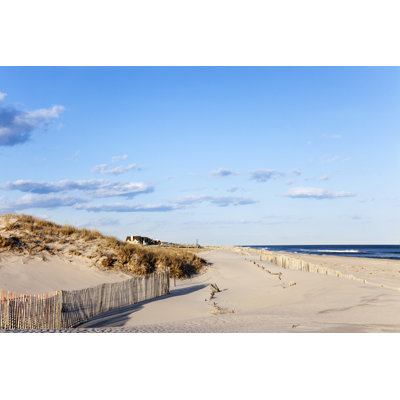 Beach Fence - Wrapped Canvas Print