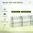 10' X 3' X 2.5' Mini Greenhouse, Portable Tunnel Green House With Roll-Up Zippered Doors, UV Waterproof Cover