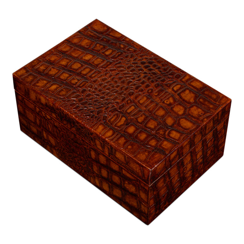 Shagreen Handmade Decorative Box, Brown