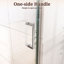 Porte de douche pivotante semi-sans cadre-127317902