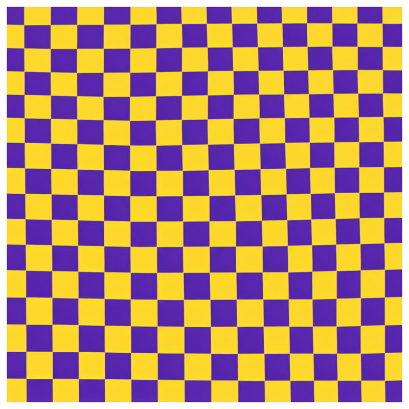 Coussins décoratifs à double face à carreaux jaunes et mauves, 16 x 16 pouces