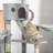 102.5" Floor-To-Ceiling Cat Tree Tower - Adjustable Height Multi-Level Cat Condo With Sisal Scratching Posts, Hammocks, And Tube (Light Gray)