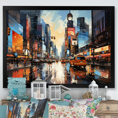 City Philadelphia Popart II Framed On Canvas Print