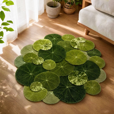 floor carpet Irregular Organics Leaf Shape Faux Sheepskin Soft Rug Cozy Bedside Carpet For Bedroom Living Room Floor All Season