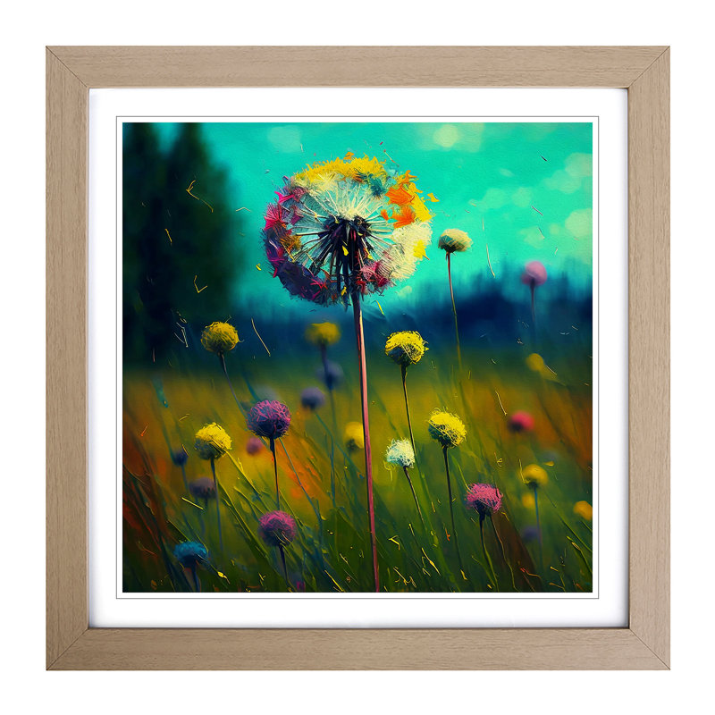 Single Picture Frame Print on Wood, Oak