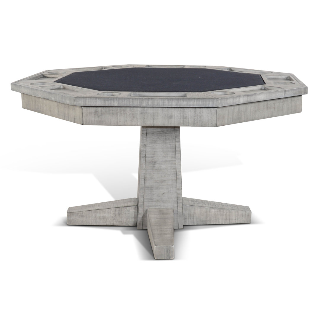 Eric 8 - Player Solid Wood Reversible Poker Table Laurel Foundry Modern Farmhouse® 
