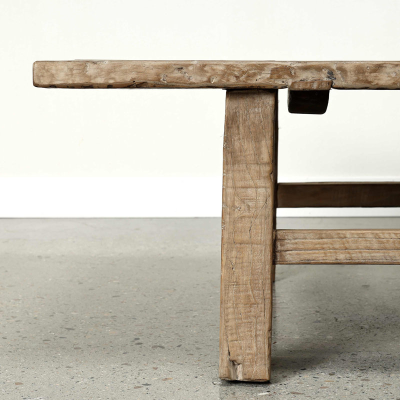 Solid Wood Coffee Table, 16.5" H x 66" L x 24" W
